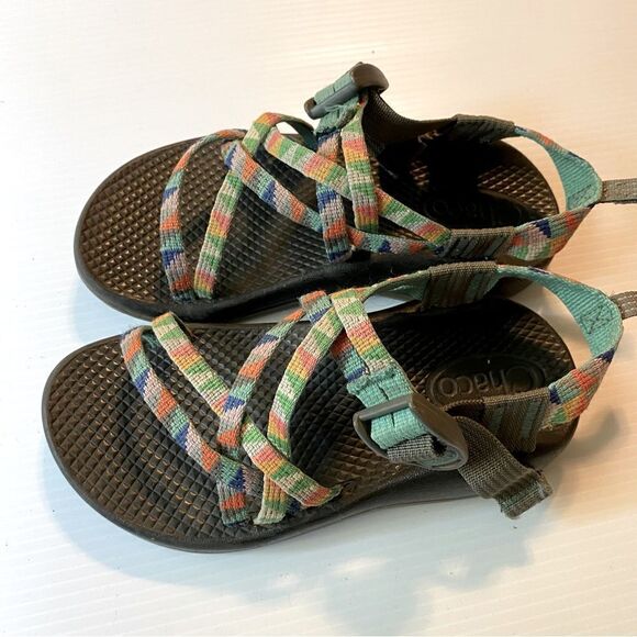 Chaco kids youth boy girl ZX turquoise hiking walking summer sandals -1 - Picture 1 of 5